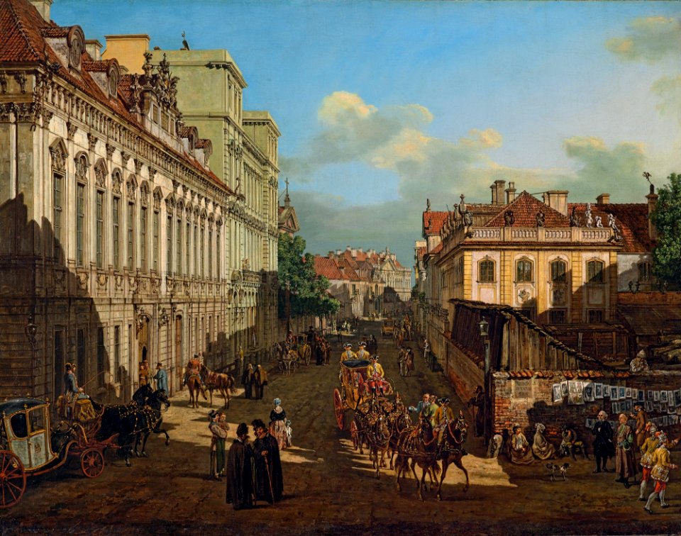 Bernardo Bellotto - Miodowa Street in Warsaw - Google Art Project