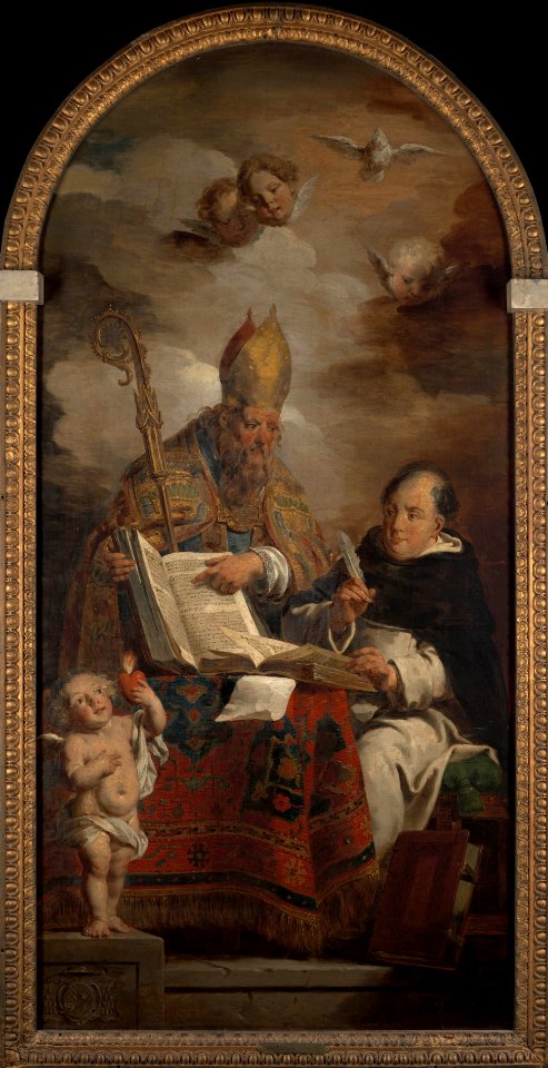 Pieter Jozef Verhaghen - Saint August of Hippo and Saint Thomas of Aquino