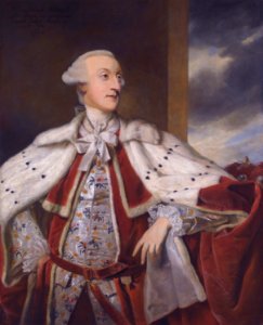 Joshua Reynolds, Portrait of Thomas Bruce Brudenell-Bruce, later 1st Earl of Ailesbury, in Peer's Robes (1776). Free illustration for personal and commercial use.