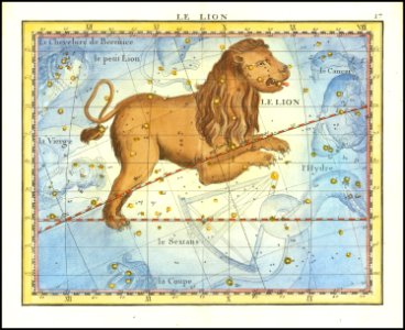 1776 - John Flamsteed - Le Lion (Leo). Free illustration for personal and commercial use.