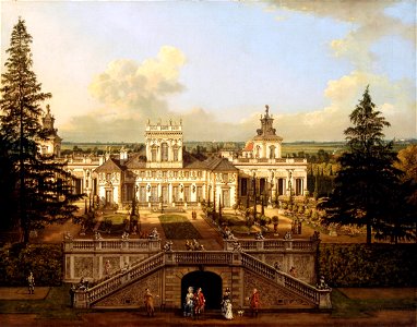 Bellotto Wilanów Palace as seen from the garden