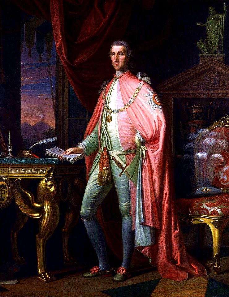 Sir William Hamilton in 1775 door David Allan 1730-1803