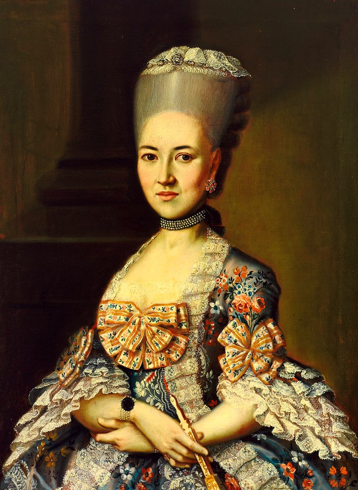 G A Hoffmann Portrait einer vornehmen jungen Frau