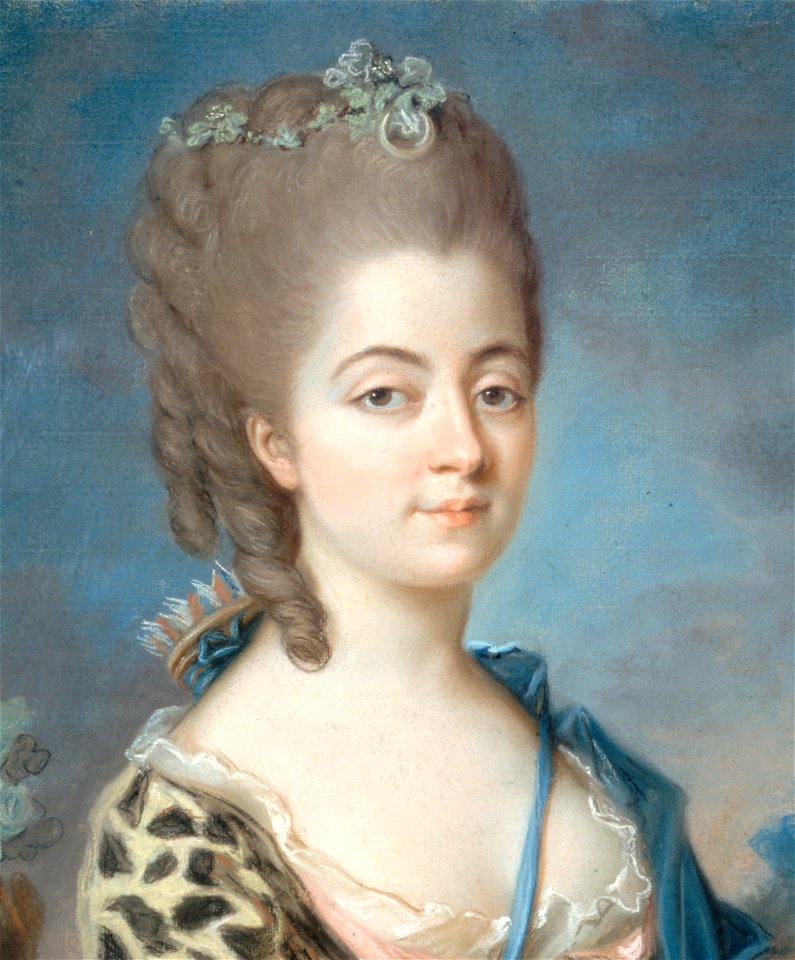 Marie-Aurore de Saxe (1748-1821) F. Free illustration for personal and commercial use.