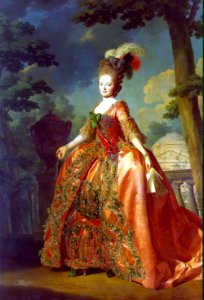 Grand Duchess Maria Feodorovna by Roslin (1777, Hermitage). Free illustration for personal and commercial use.