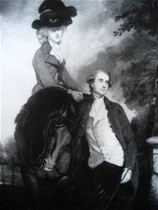 Douglas, 8th Duke Hamilton, and Elizabeth, Duchess of Hamilton. Free illustration for personal and commercial use.