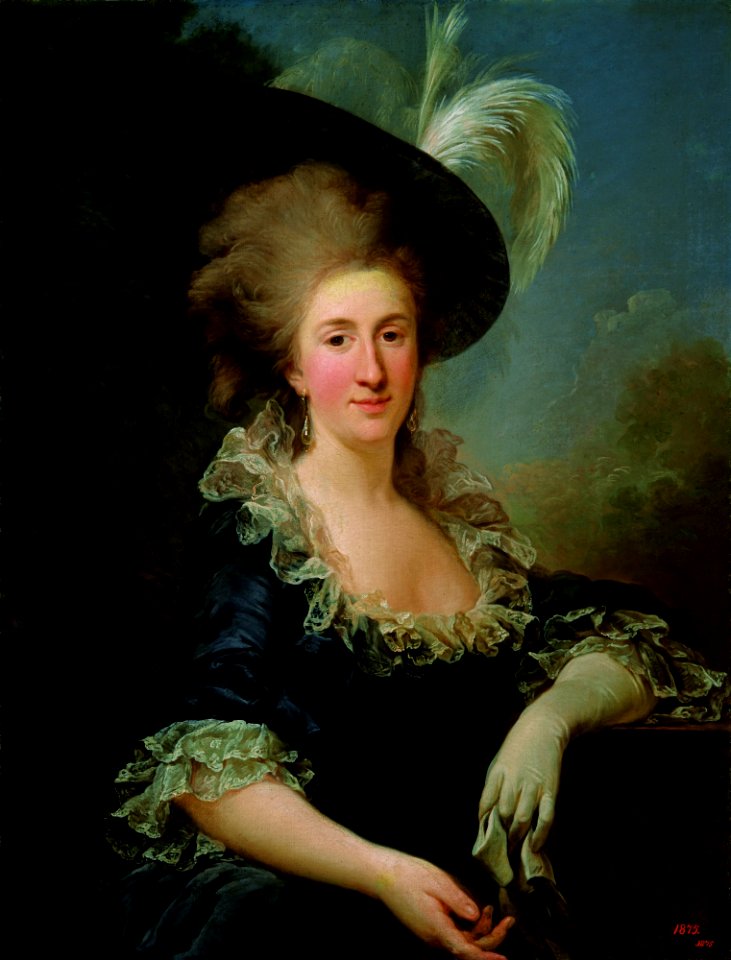 Hanna Teafilija Patockaja (Sapieha). Ганна Тэафілія Патоцкая (Сапега) (M. Bacciarelli, 1780)