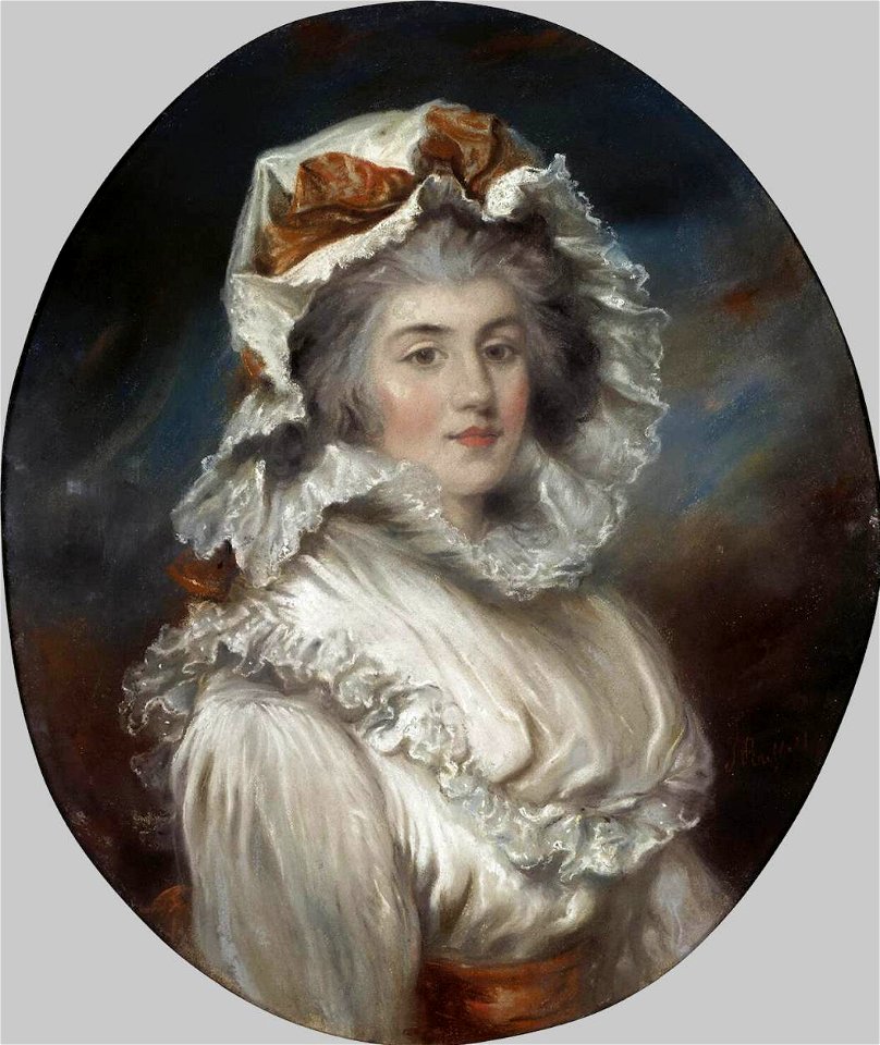 John Russell - Portrait of a Girl in a Bonnet - WGA20544