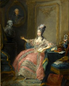 Marie Josephine de Savoie par Jean-Baptiste André Gautier-Dagoty. Free illustration for personal and commercial use.