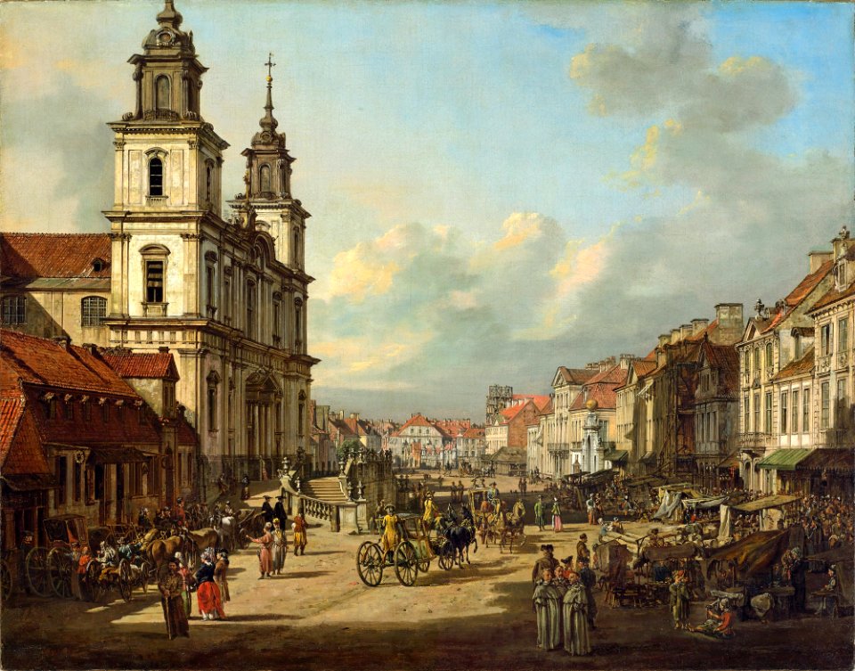 Bernardo Bellotto - Church of the Holy Cross in Warsaw - Google Art Project