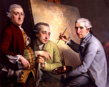 Agostino Carlini; Francesco Bartolozzi; Giovanni Battista Cipriani by John Francis Rigaud
