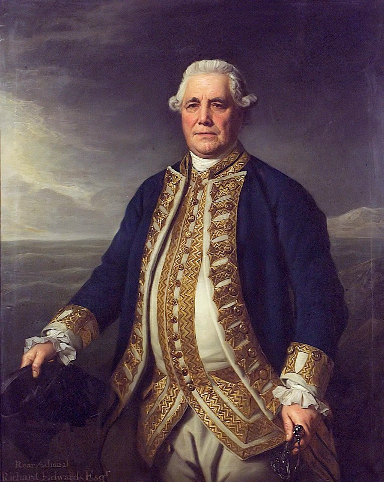 Richard Edwards Royal Navy Admiral by Nathaniel Dance 1780