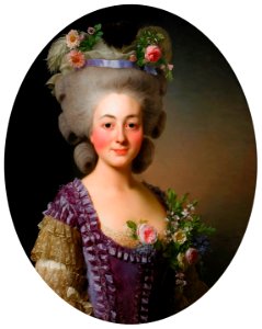 Alexander Roslin - Porträtt av grevinnan de Baviére-Grosberg. Free illustration for personal and commercial use.