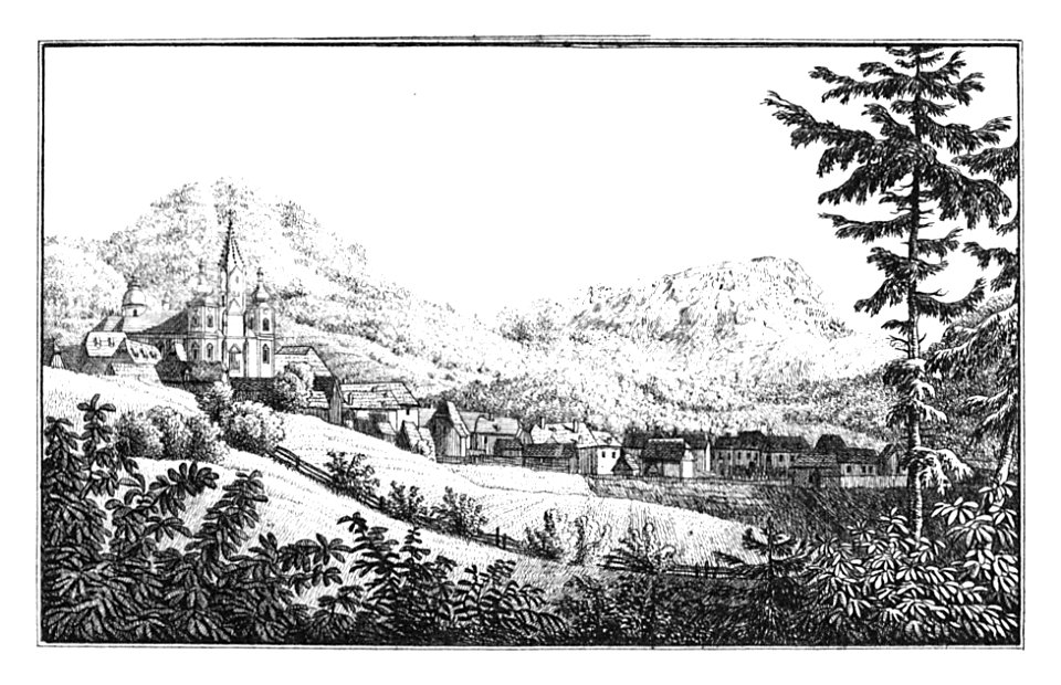 178 Maria Zell - Gez. v. Kuwasseg, Lith. v. Folwarczni - J.F.Kaiser Lithografirte Ansichten der Steiermark 1830