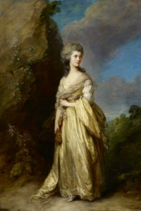 Mrs. Peter William Baker - Gainsborough 1781. Free illustration for personal and commercial use.
