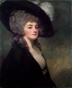 George Romney - Portrait of Mrs Harriet Greer - WGA20030. Free illustration for personal and commercial use.
