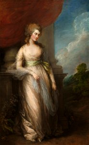 Thomas Gainsboroguh Georgiana Duchess of Devonshire 1783. Free illustration for personal and commercial use.