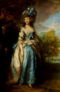 Lady Sheffield by Gainsborough. Free illustration for personal and commercial use.