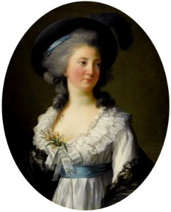 Elisabeth Louise Vigée-LeBrun - Portrait de Madame de Moreton, La Comtesse de Moreton de Chabrillan. Free illustration for personal and commercial use.