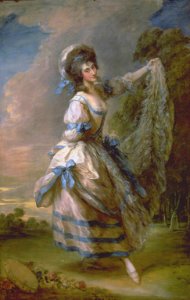 Thomas Gainsborough, Giovanna Baccelli. Oil on canvas, c.. 1782. Tate. Free illustration for personal and commercial use.