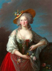 Vigée Le Brun - Élisabeth of France, Versailles. Free illustration for personal and commercial use.