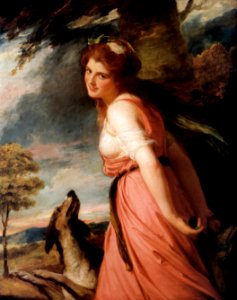George Romney - Lady Hamilton (as a Bacchante) 3. Free illustration for personal and commercial use.