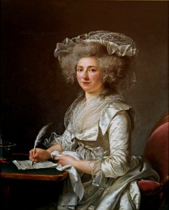 Portrait of a woman by Adélaïde Labille-Guiard - 1787. Free illustration for personal and commercial use.