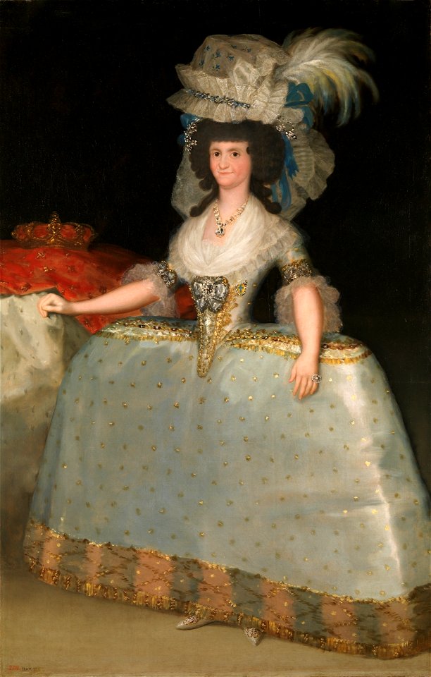 Maria Luisa de Parma con tontillo