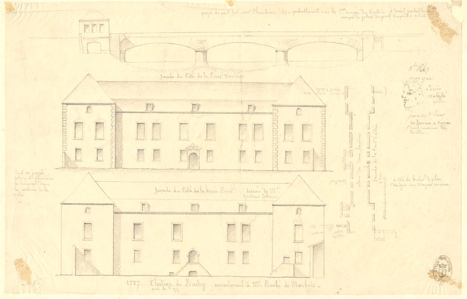 1787 Château de Buchy près de Vigy appartenant à Mr Barbé de Marbois FIE MIG 00194