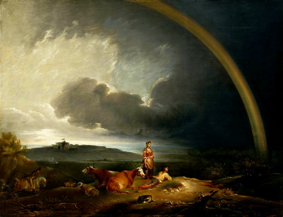 Bourgeois Landscape with a rainbow