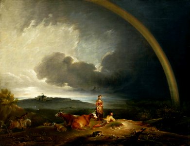 Bourgeois Landscape with a rainbow