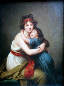 Self-portrait with Her Daughter by Elisabeth-Louise Vigée Le BrunFXD. Free illustration for personal and commercial use.
