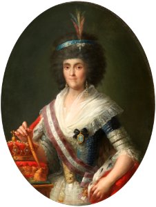 Maella - Maria Luisa of Parma, oval, Prado