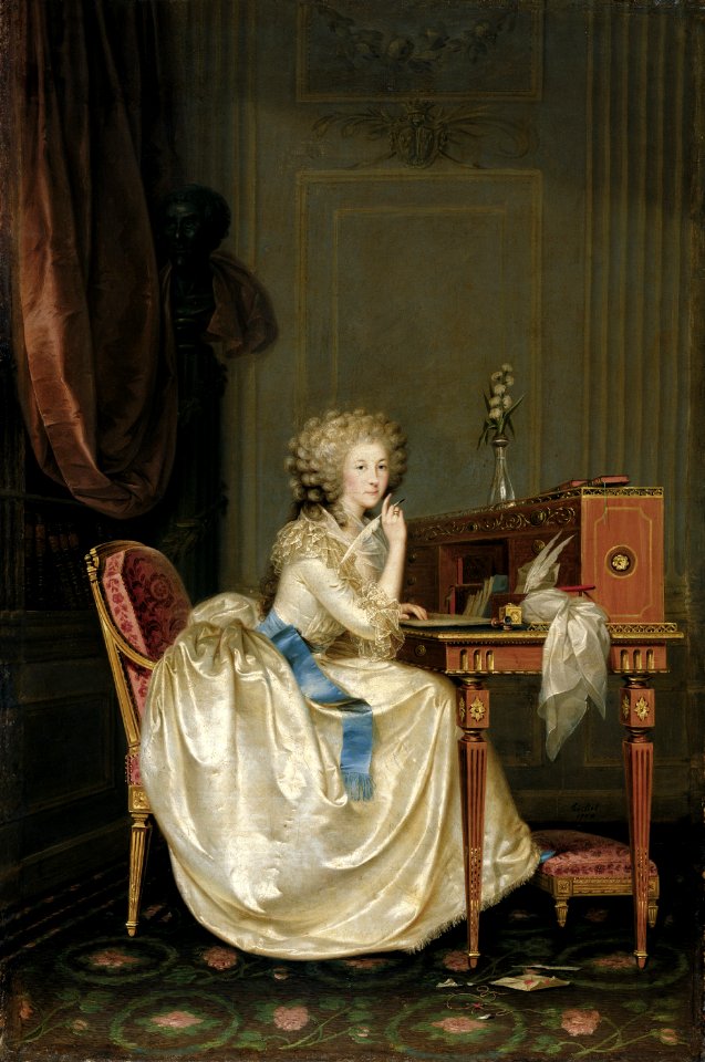 1788 portrait of the Princess of Lamballe by Anton Hickel at the Liechtenstein Museum, Vienna