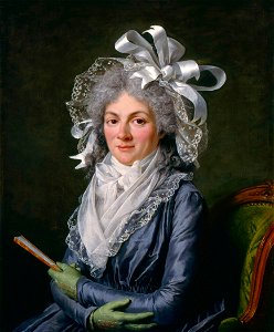 Madame de Genlis 1780. Free illustration for personal and commercial use.
