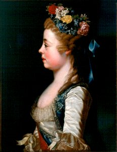 Profile of Alexandra Pavlovna by D. Levitzky (1791, Yaroslavl)