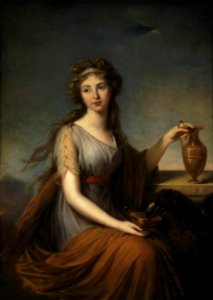 Elisabeth Vigée-Lebrun - Portrait of Anna Pitt as Hebe - WGA25079. Free illustration for personal and commercial use.