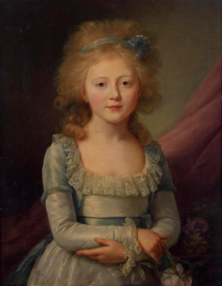 Elena Pavlovna of Russia as child by J.L.Voille (1792, Hermitage)