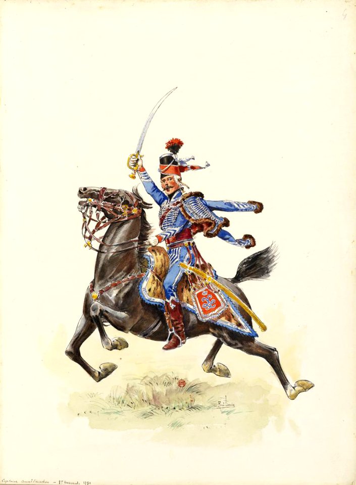 1791 - Capitaine commandant le 4e escadron au 1er Hussard (4)