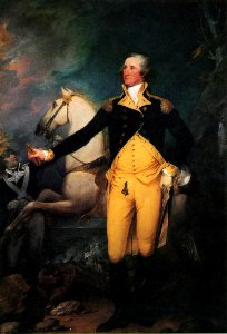 Legging George Washington Levando A Salute Em Trenton