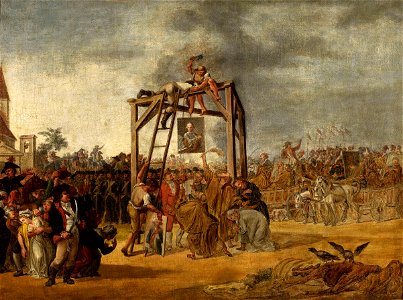 Norblin Hanging of traitors in effigie