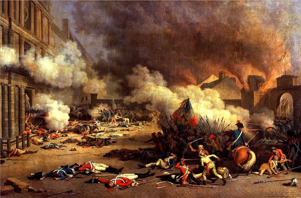 Jacques Bertaux - Prise du palais des Tuileries - 1793