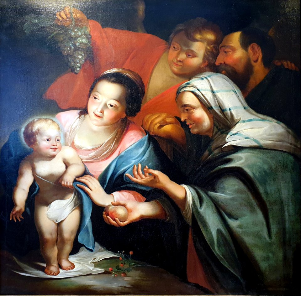 1795 Treu Die Heilige Familie mit Engel und der Seherin Hanna Historisches Museum Bamberg anagoria