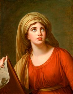Elisabeth Vigée-Lebrun - Lady Hamilton as the Persian Sibyl. Free illustration for personal and commercial use.