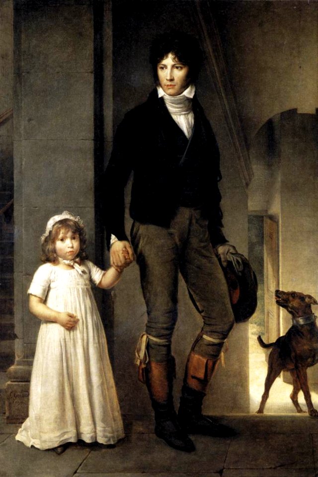 Jean-Baptiste Isabey with his daughter (François Gérard 1795)