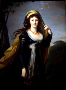 Theresa, Countess Kinsky by Marie-Louise-Elisabeth Vigee-Lebrun. Free illustration for personal and commercial use.