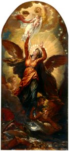 1797, West, Benjamin, The Woman Clothed with the Sun Fleeth from the Persecution of the Dragon