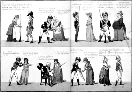 1798-militia-volunteers-drill-innuendo-caricature