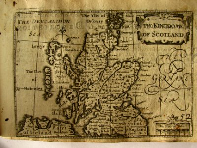 17th Century map of Scotland