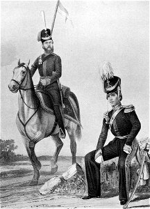 18 2552 Book illustrations of Historical description of the clothes and weapons of Russian troops